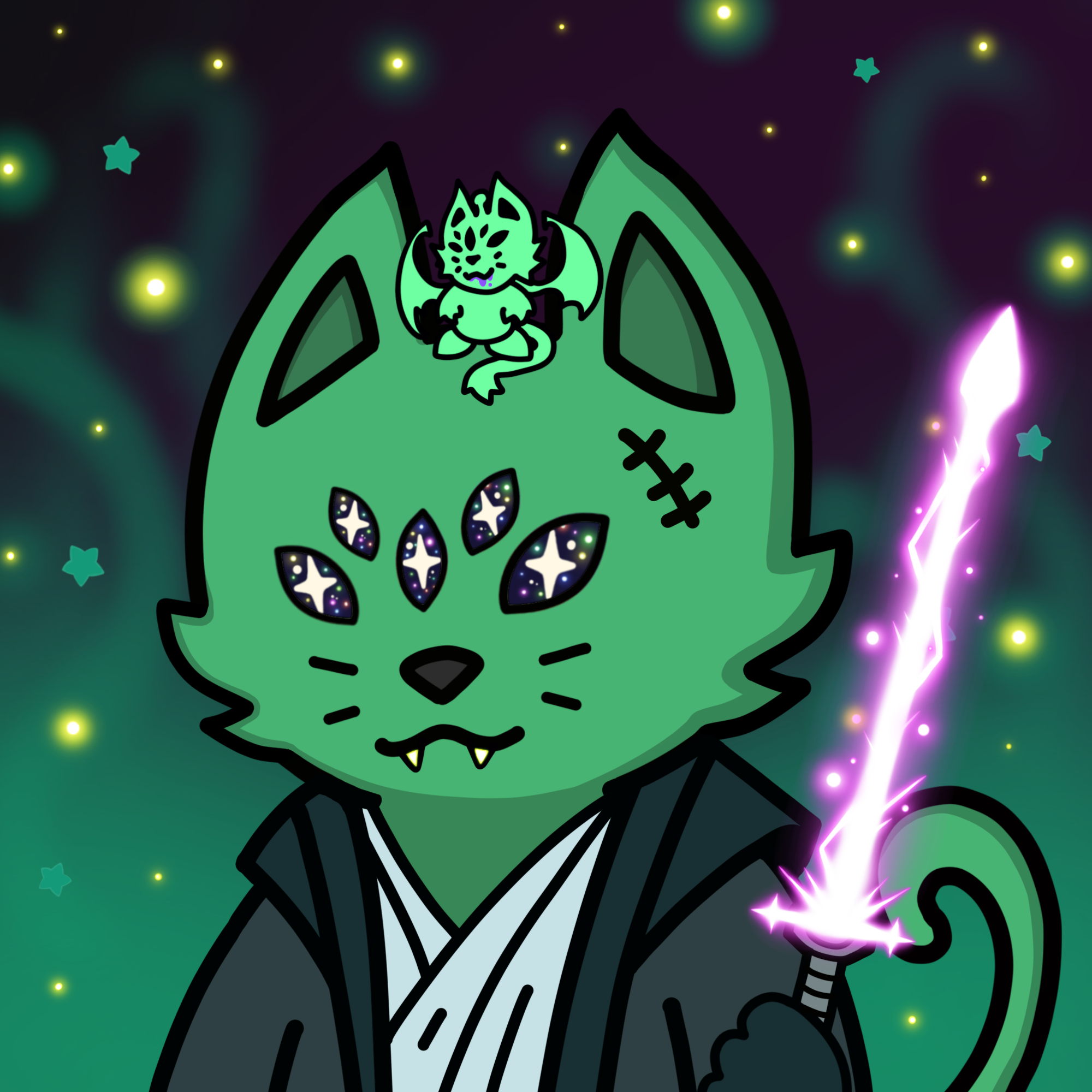 Cosmic Cat Mutation #528