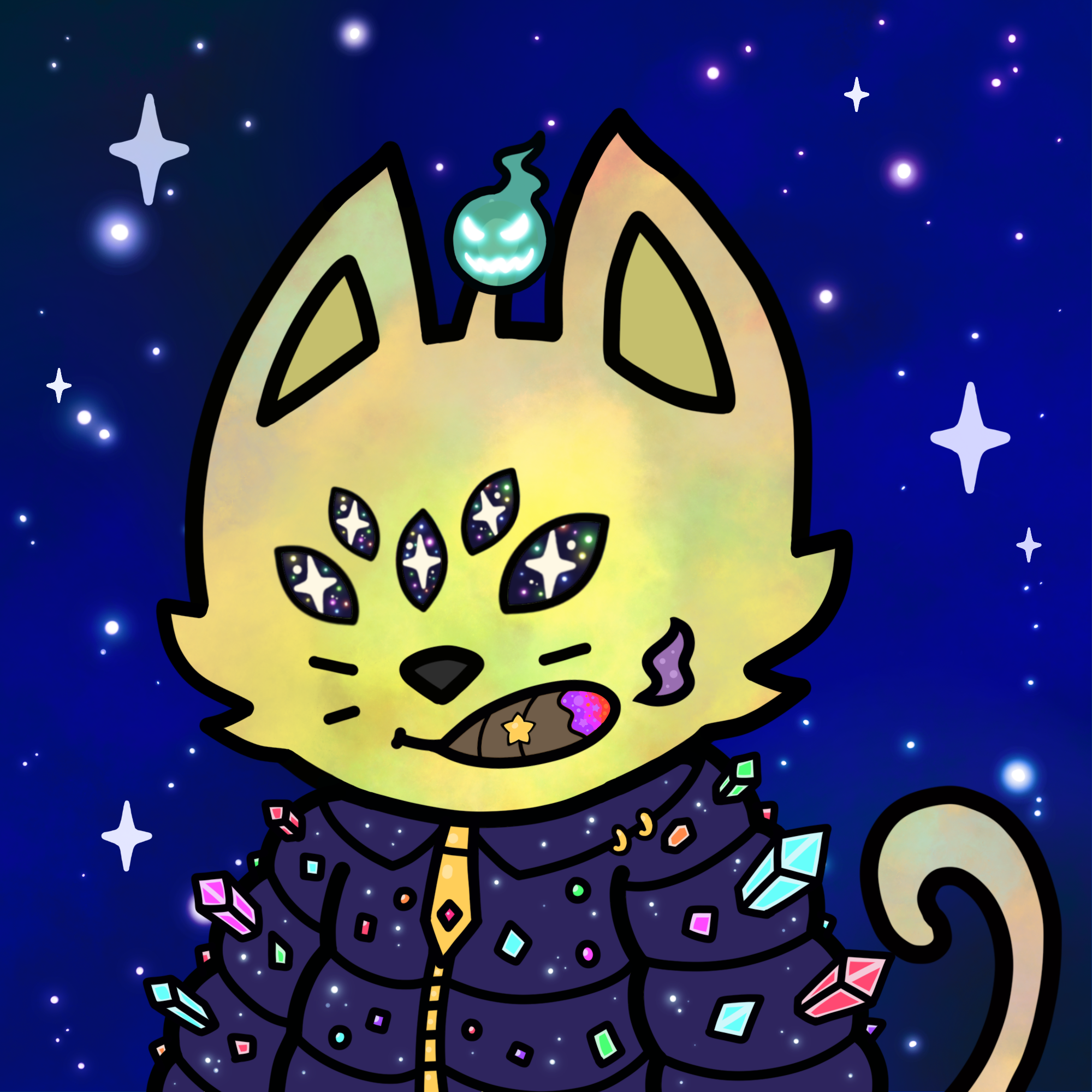 Cosmic Cat Mutation #732