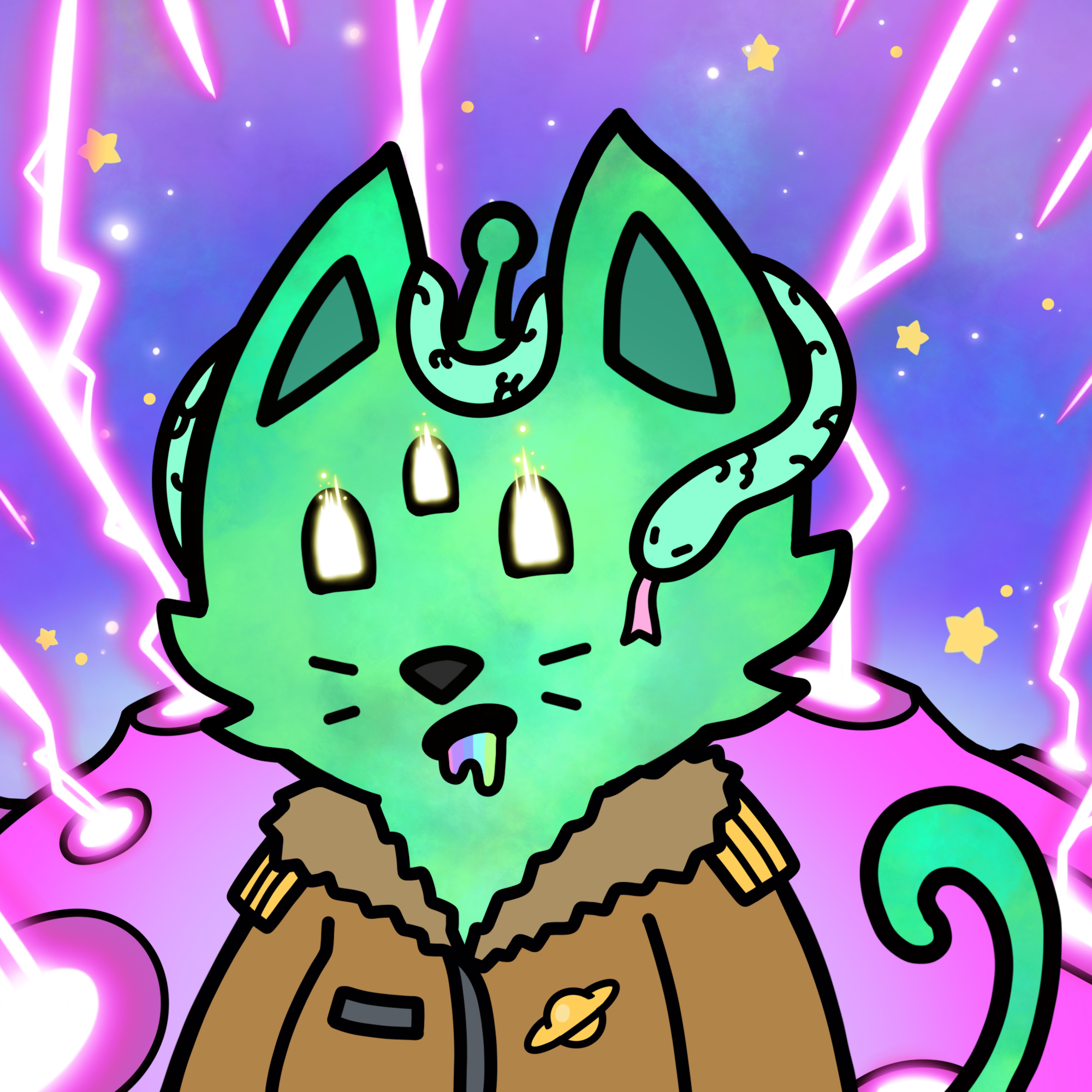 Cosmic Cat Mutation #744